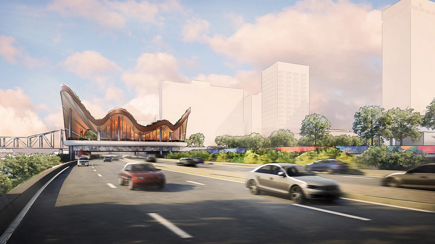 Heatherwick Studio проектирует «ленточный» парк на набережной в Кентукки